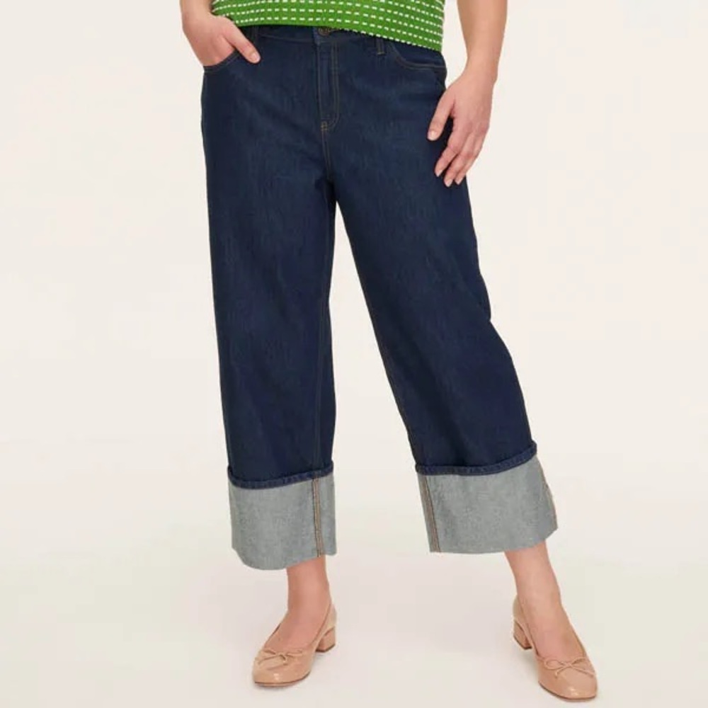 Kate Spade Dark Blue Cropped Jeans